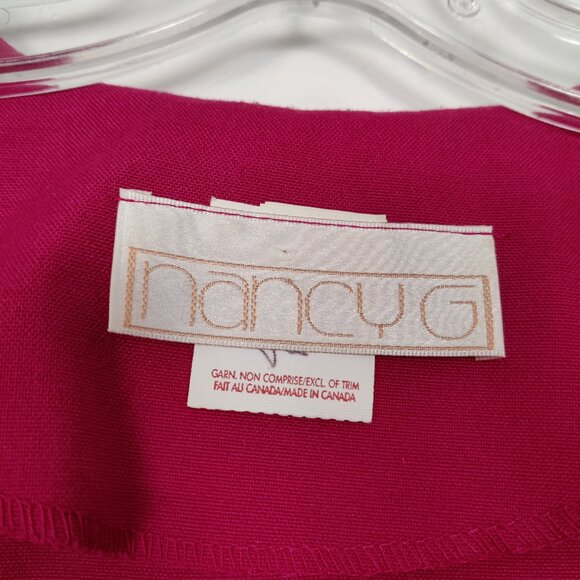 Nancy G Women's Midi Dress Size 15 / 16 Pink Barbiecore Business Casual Office - Picture 2 of 10
